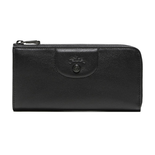 Longchamp/瓏驤 女士LEPLIAGECUIR系列羊皮長款錢包錢夾3418757001