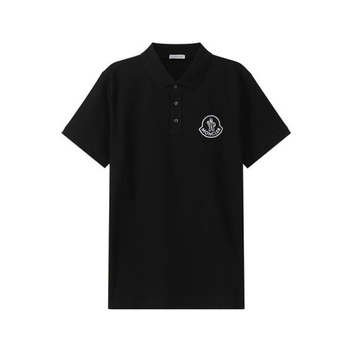  Moncler/蒙克萊 男士黑色棉質(zhì)短袖Polo衫 8A0000484556 999 PLFSX