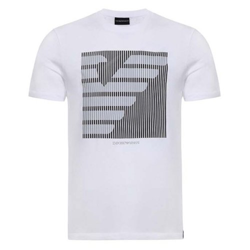  Emporio Armani/安普里奧阿瑪尼 男士米白色棉質(zhì)短袖T恤 3Z1T89 J00Z 0100 PLFSX