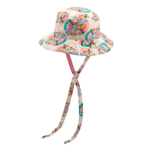 GUCCI/古馳 22秋冬款 The North Face聯(lián)名系列 男女同款多色綿綸混紡飾有多色LOGO印花背面粉色尼龍雙面漁夫帽?6798054HAL89172