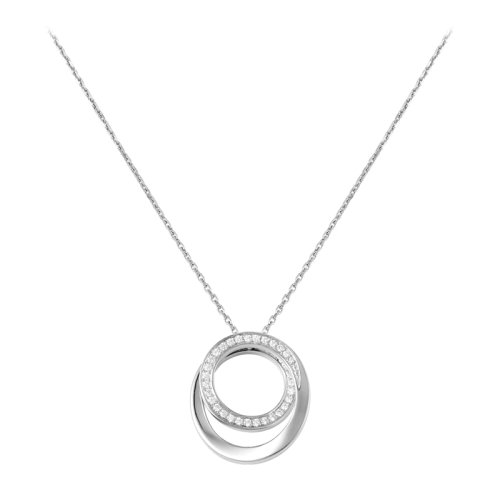 CARTIER/卡地亞 ETINCELLE系列 白金鑲嵌鉆石圈型項(xiàng)鏈B3045800