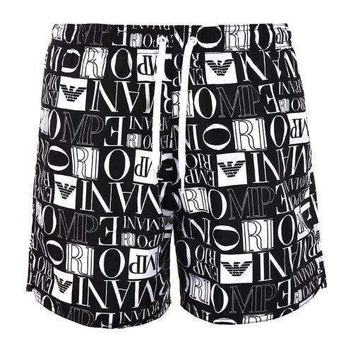 Emporio Armani/安普里奧阿瑪尼22年全幅標(biāo)識印花男士家居短褲402R481