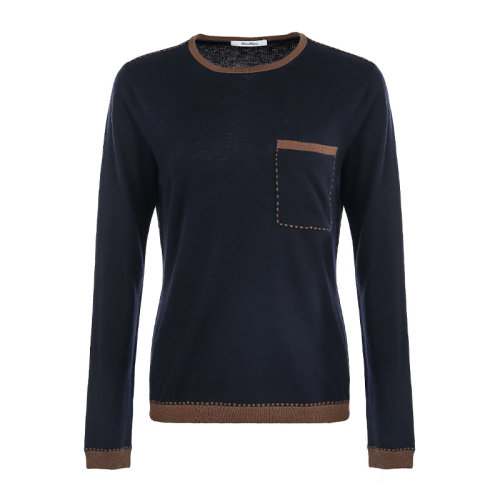 MaxMara/麥絲瑪拉21新品桑蠶絲羊絨混紡套頭女士針織衫/毛衣13660319600RADA01