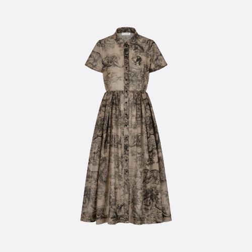  DIOR迪奧 22年秋冬 女士 連衣裙 Robe-chemise 251R81B3802_X1821