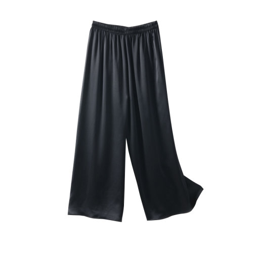 GeleiStory/GeleiStory 夏季新款多色松緊腰真絲闊腿褲女裝褲子蠶絲長褲 女士休閑褲