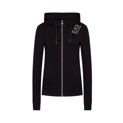  Emporio Armani/安普里奧阿瑪尼 女士黑色棉質(zhì)衛(wèi)衣 6KTM06 TJCQZ 1200 PLFSX