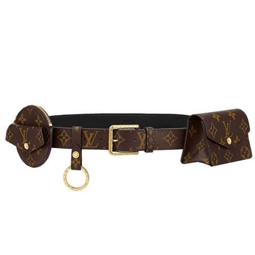 Louis Vuitton/路易威登 女士Monogram帆布Daily Multi Pocket金扣30毫米腰帶M0236Y