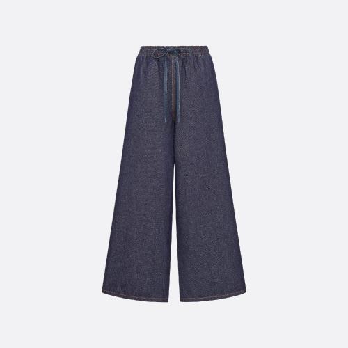  DIOR迪奧 22年秋冬 女士 牛仔褲 Denim Couture 喇叭牛仔褲 222P36A3517_X5651