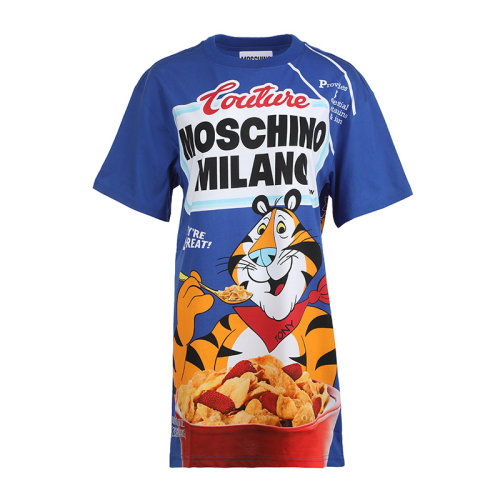MOSCHINO/莫斯奇諾22春夏Chinese New Year棉質(zhì)寬松女士連衣裙 A047810401
