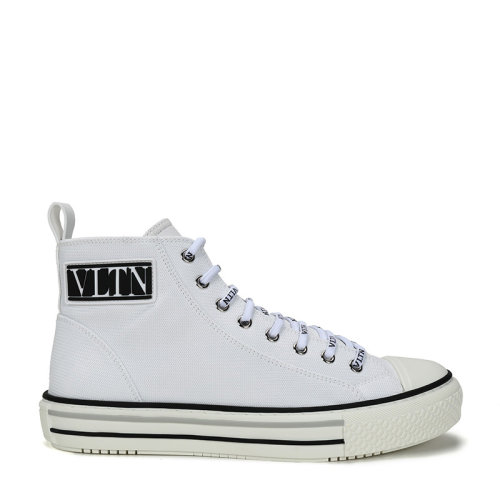 Valentino/華倫天奴 男士織物GIGGIES高幫系帶休閑運(yùn)動鞋 UY2S0D51 MBU