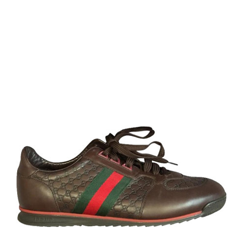 GUCCI/古馳 男士小牛皮經(jīng)典雙G logo休閑運動鞋平底鞋男鞋多色可選