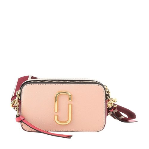 MARC JACOBS/馬克·雅可布 歐陽娜娜同款 女士牛皮時尚寬肩帶單肩斜挎包MJ相機(jī)包