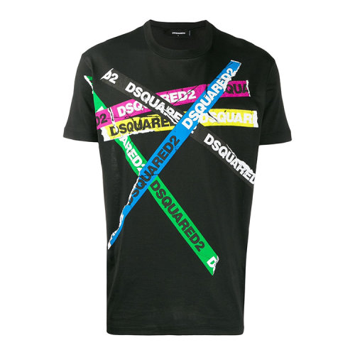Dsquared2/D二次方 19年秋冬 服裝 圓領(lǐng) 男性 LOGO 印花 男士短袖T恤 S74GD0548 S22427 900