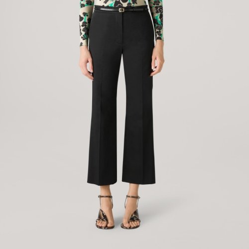 【21春夏】St.John/盛薔純色直筒九分女士休閑褲K813C21