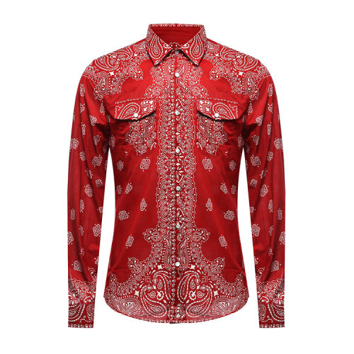 GUCCI/古馳男士襯衣紅色