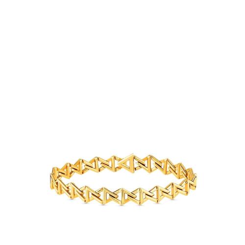  LV路易威登 22年秋冬 女士 手鐲 LV VOLT 1*w*8K金手鐲 Q95973 Q95972 Q95971 預(yù)定商品2-8周發(fā)貨