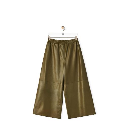  LOEWE羅意威 22年秋冬 女士 休閑褲 Cropped trousers in nappa S359Y54L11-3969