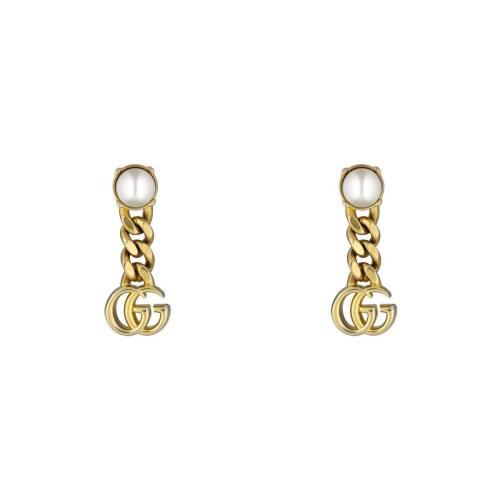  GUCCI古馳 22年秋冬 女士 珍珠雙G耳環(huán) 645665 I4620 8078