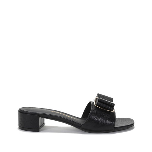 Salvatore Ferragamo/菲拉格慕  女士ZEFIR系列羊皮蝴蝶結(jié)涼鞋拖鞋 0733764