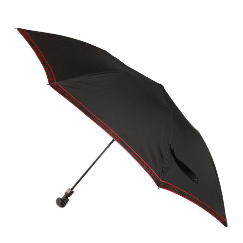 Alexander McQueen/亞歷山大麥昆 男女通用 中性 黑色骷髏圖案手柄時(shí)尚折疊傘雨傘 5577084A37Q1074