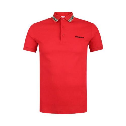  BURBERRY/博柏利 男士紅色棉質(zhì)短袖polo衫 80092811 PLFSX