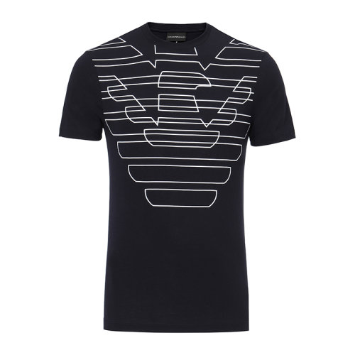 Emporio Armani/安普里奧阿瑪尼男士T恤-圓領(lǐng)套頭棉質(zhì)-男士短袖T恤