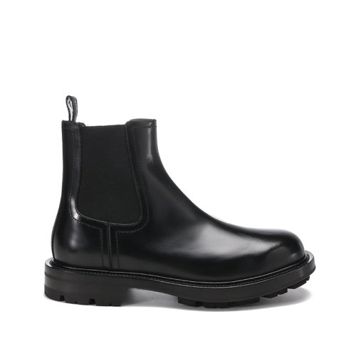 Alexander McQueen/亞歷山大麥昆【22春夏新款】男士皮革/織物靴子短靴 683568 WHZ84