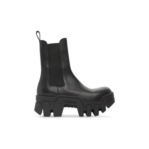 BALENCIAGA巴黎世家 22年秋冬 女士 短靴 Womens Bulldozer Chelsea Boot  in Black 693963WBC