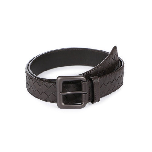Bottega Veneta/葆蝶家 寶緹嘉 男士皮質(zhì)編織時(shí)尚百搭針扣皮帶腰帶 271932V46502006