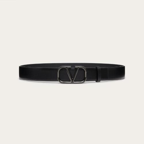  VALENTINO華倫天奴 22年秋冬 女士 腰帶 CEINTURE VLOGO SIGNATURE EN VEAU BRILLANT. HAUTEUR 預(yù)定商品1-3周發(fā)貨