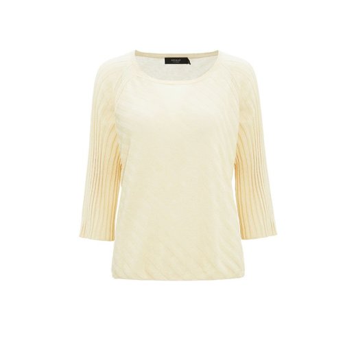 SHOKAY/繡嘉 夏季新品繡晴系列女士針織衫/毛衣 中袖薄款真絲混紡罩衫套衫