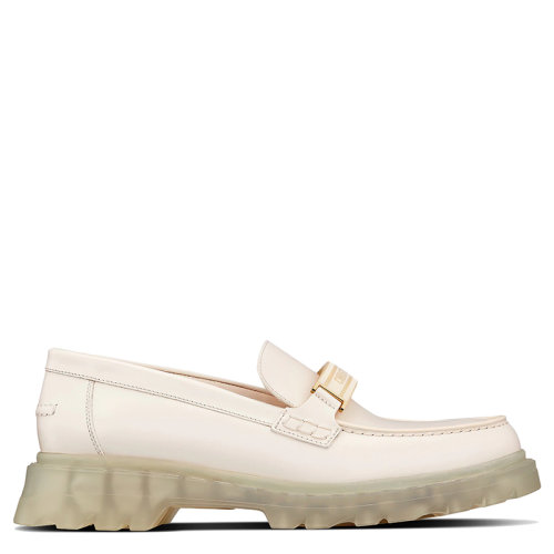 DIOR/迪奧      CODE系列 女士白色磨砂牛皮革樂福鞋KDB720ACA_S03W