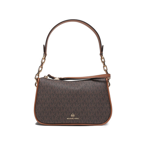 MichaelKors/邁克·科爾斯【22秋冬新款】女士JetSetCharm系列人造革手提單肩包腋下包老花大號32T2GT9U3B