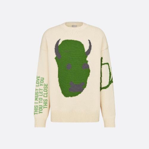  DIOR迪奧 22年秋冬 男士 針織衫 CACTUS JACK DIOR 超大版型針織衫 283M661AT314_C086