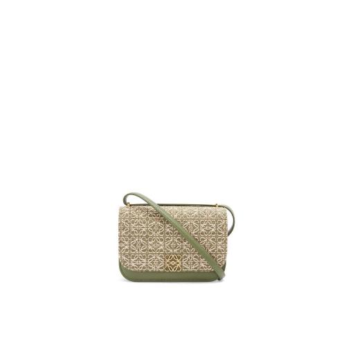  LOEWE羅意威 22年秋冬 女士 單肩包 Small Goya bag in Anagram jacquard and calfskin A896N0