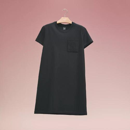  HERMES愛(ài)馬仕 22年秋冬 女士 連衣裙 Robe droite poche brodee H2H4512DU0234