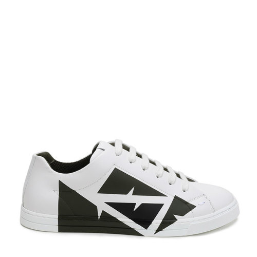 FENDI/芬迪 男士皮革系帶休閑運(yùn)動(dòng)鞋板鞋7E1379AC77