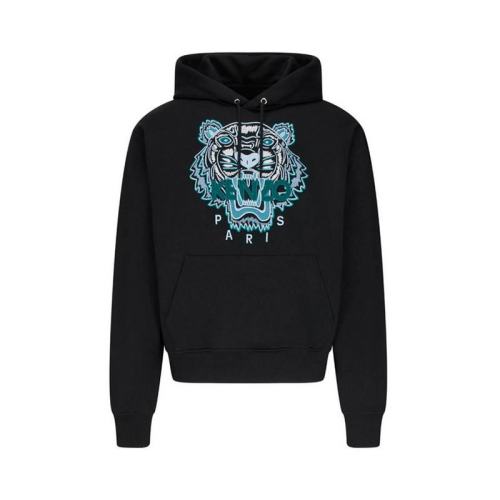  KENZO/高田賢三 男士黑色老虎刺繡連帽衫 FA65SW3104XA-99 PLFSX