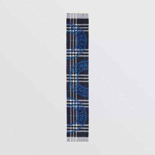  BURBERRY 22年秋冬 女士 蒙太奇印花羊絨圍巾 80609431