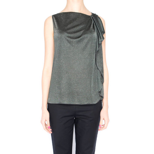 ARMANI COLLEZIONI/阿瑪尼卡爾茲 女士 滌綸 花邊造型 短袖T恤 VS