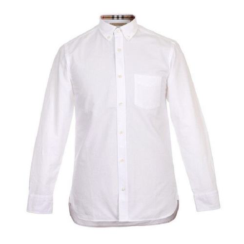  BURBERRY/博柏利 男士淺藍(lán)色棉質(zhì)長袖襯衫 80030681 PLFSX