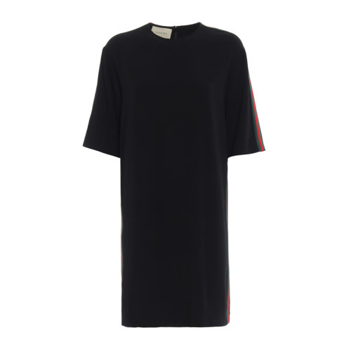 GUCCI/古馳   女裝 服裝 粘膠纖維圓領(lǐng)短袖半袖T恤式 女士連衣裙裙裝