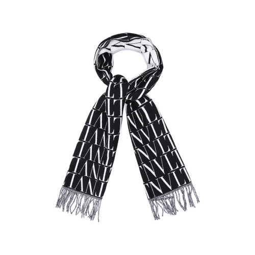 Valentino/華倫天奴【22春夏新款】男士初剪羊毛保暖圍巾VLTN提花 WY2ER033 QQB