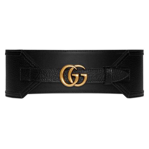  GUCCI古馳 22年秋冬 女士 雙G帶扣寬版腰帶 699752 DJ20C 1000