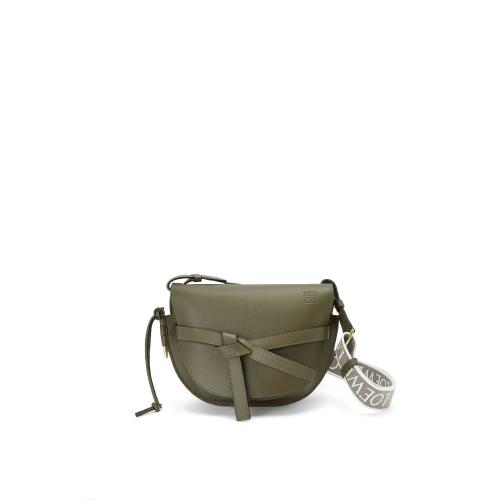  LOEWE羅意威    女士 單肩包 Small Gate bag in soft calfskin and jacquard A650T20X4 預(yù)定商品1-3周發(fā)貨