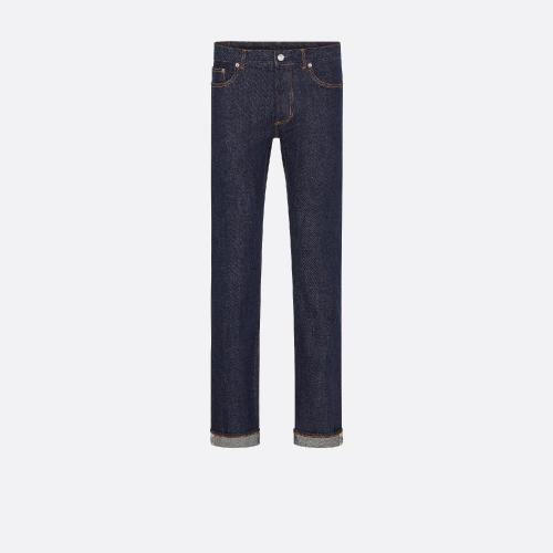  DIOR迪奧 22年秋冬 男士 牛仔褲 Jean slim*w* a selvedge DIOR 193D001AY978_C540 預(yù)定商品1-3周發(fā)貨