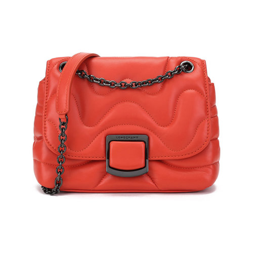 Longchamp/瓏驤 女士BRIOCHE系列小號羊皮手提單肩斜挎包 10130 HXW