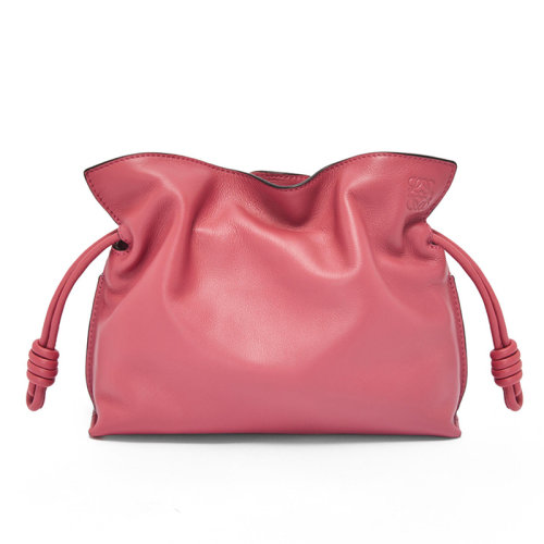 LOEWE/羅意威 22新款Flamenco系列 女士迷你款梅花色納帕小牛皮單肩斜挎手拿包A411FC2X37-2823