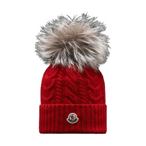  MONCLER蒙可蒙克萊 22年秋冬 女士 帽子 Beanie With Pom Pom H20939Z70301A9328457