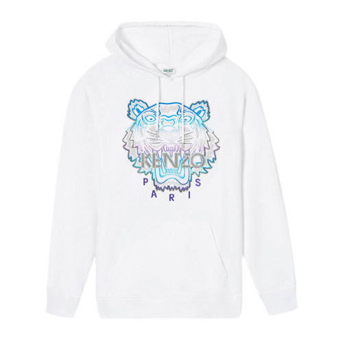 KENZO/高田賢三  女裝 服裝 女士棉質抽繩式連帽套頭衫經(jīng)典LOGO款老虎頭圖案時尚 女衛(wèi)衣